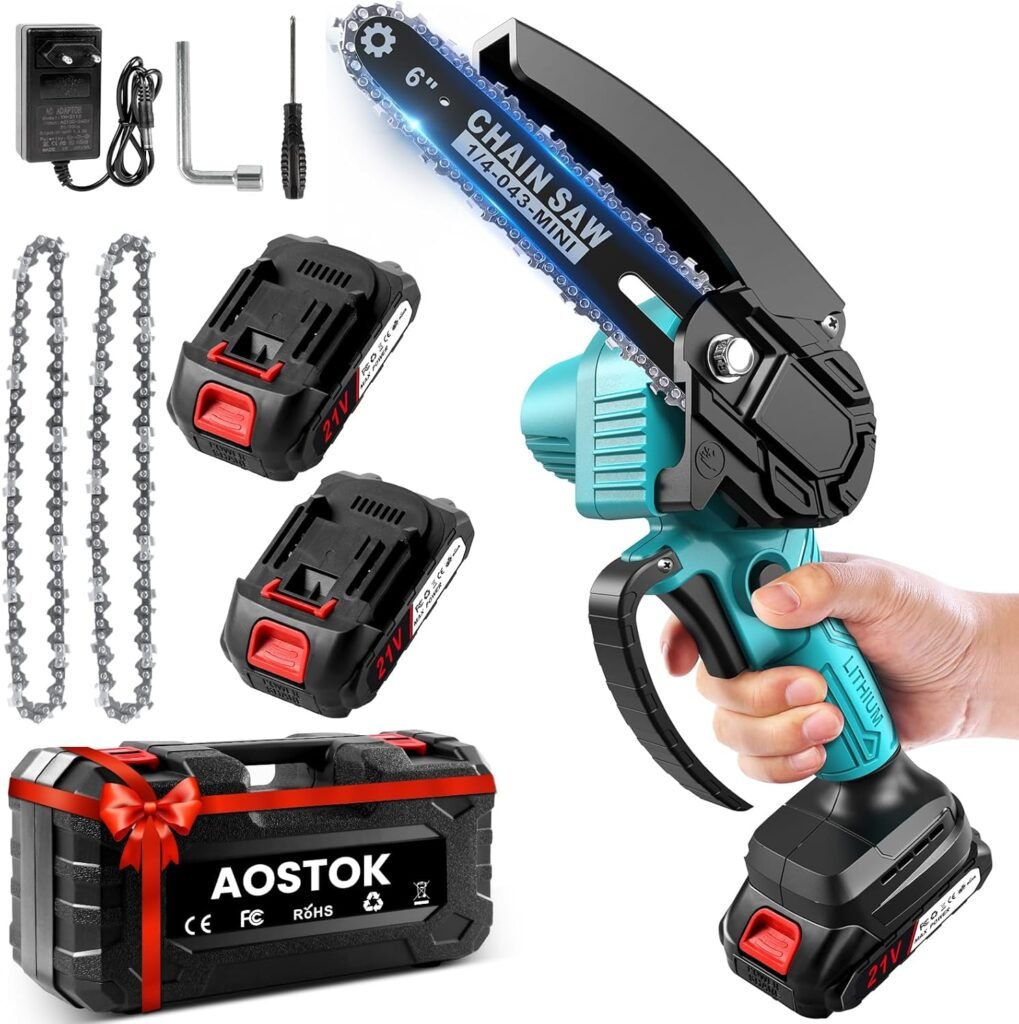 Mini Motosierra Batería 6 Pulgadas
